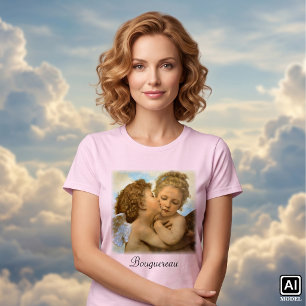 Eerste Kus (engel detail) door Bouguereau T-shirt