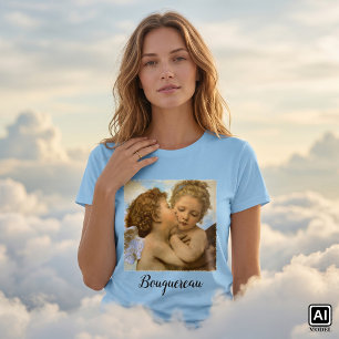 Eerste Kus (engel detail) van Bouguereau T-shirt