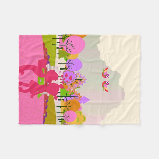 eerste kus fleece deken (Voorkant (Horizontaal))