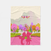 eerste kus fleece deken (Voorkant)