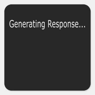 Eerste Kus - Grappige VR Gamer Cartoon, Geeky Boy Vierkante Sticker