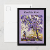 Eerste kus ooit! briefkaart (Voorkant / Achterkant)