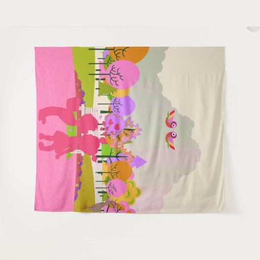 eerste kus wandkleed (Voorkant (horizontaal))