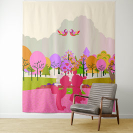 eerste kus wandkleed