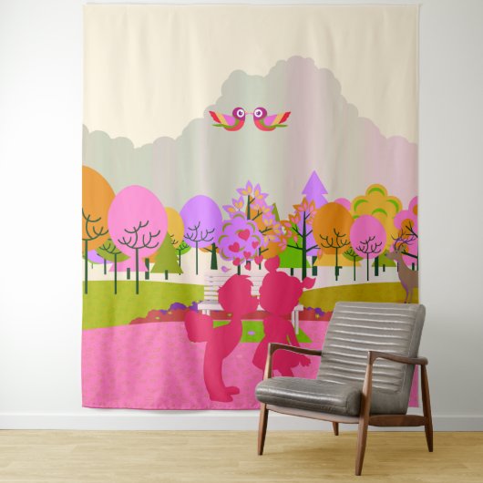 eerste kus wandkleed (In situ)