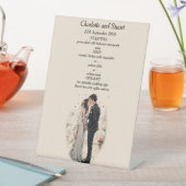 Eerste kusmenu reclamebord met voetstuk (Insitu)