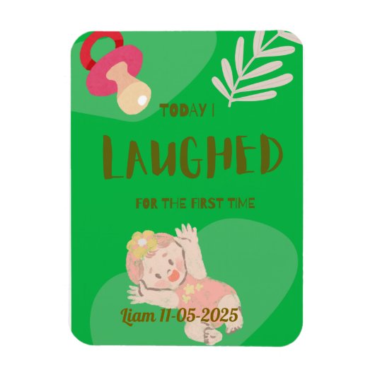 Eerste lach van de baby magneet (Verticaal)