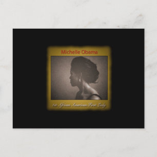 EERSTE LADY MICHELLE OBAMA BRIEFKAART