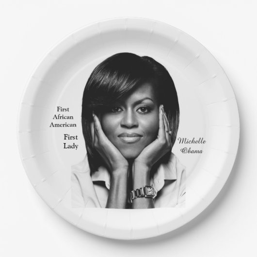 EERSTE LADY MICHELLE OBAMA PAPIEREN BORDJE (Voorkant)