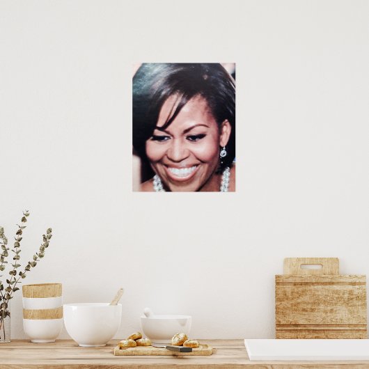 EERSTE LADY, MICHELLE OBAMA-poster Poster (Keuken)