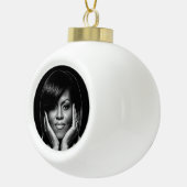 EERSTE LADY MICHELLE OBAMA-versiering Keramische Bal Ornament (Rechts)