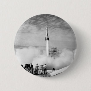 Eerste lancering van de Raket, Kaap Canaveral, "Bu Ronde Button 5,7 Cm