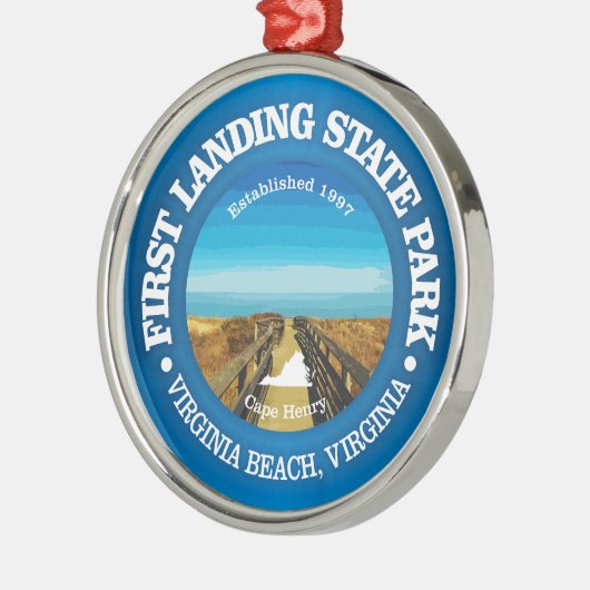 Eerste landing SP Metalen Ornament (Links)