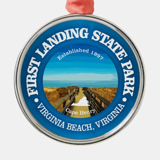 Eerste landing SP Metalen Ornament (Voorkant)