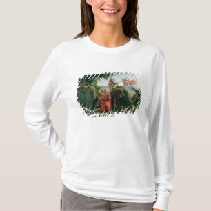Eerste landing van Christoffel Columbus in T-shirt