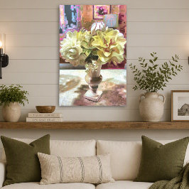Eerste lente bloemen Narcissen Tulpen PCM1 Canvas Afdruk