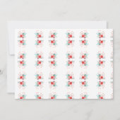 Eerste lente Floral Little Miss Onederful 1st BD Kaart (Achterkant)