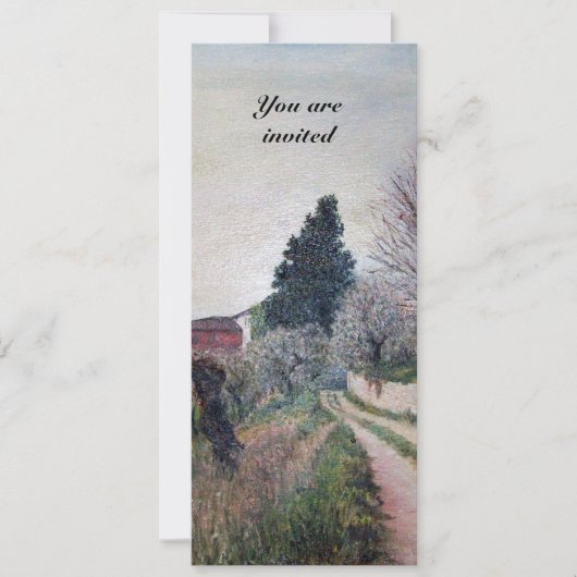 EERSTE LENTE IN TUSCANE LANDSCHAP Feestprogramma Kaart (Voorkant)