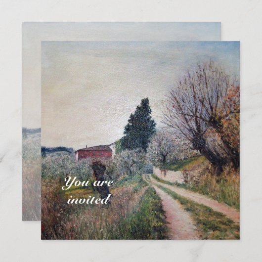 EERSTE LENTE IN VERNALESE / Landschap in Toscane Kaart (Voorkant / Achterkant)