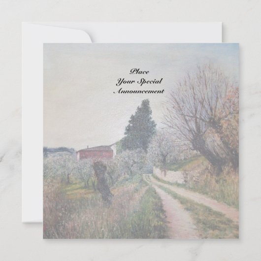 EERSTE LENTE IN VERNALESE / Landschap in Toscane Kaart (Achterkant)