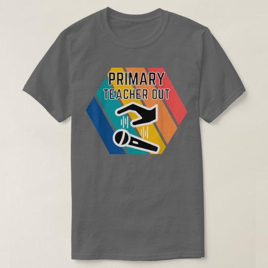 Eerste leraar uit Mic Drop Appreciation End of S T-shirt (Design voorkant)