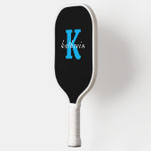 Eerste letter K Eenvoudig monogram moderne stijl Pickleball Paddle (Links)