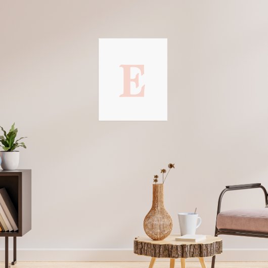 Eerste letter | Meisjeskamer poster (Woonkamer 3)