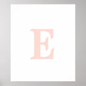 Eerste letter | Meisjeskamer poster (Voorkant)