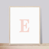 Eerste letter | Meisjeskamer poster