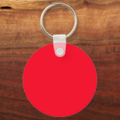Eerste letter monogram rood wit gewoon eenvoudig sleutelhanger (Achterkant)
