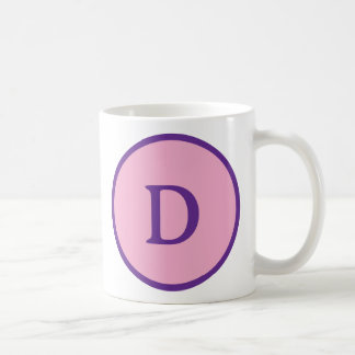 Eerste Letter Teal Monogram Modern Stijlvolle Koel Koffiemok