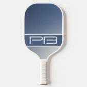 Eerste letters Cool Modern Monogram Stijlvol Krach Pickleball Paddle (Voorkant)