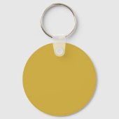 Eerste letters monogram goud & blauw effen eenvoud sleutelhanger (Achterkant)