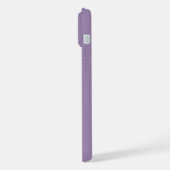 Eerste letters naam verfijnd effen violet iPhone hoesje (Linkerkant)