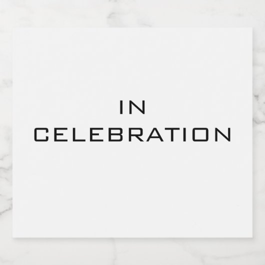 Eerste letters op bierfleslabel bier etiket (Enkel label)