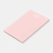 Eerste letters perzik post-it® notes (Schuin)