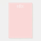Eerste letters perzik post-it® notes (Voorkant)
