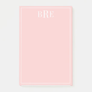 Eerste letters perzik post-it® notes