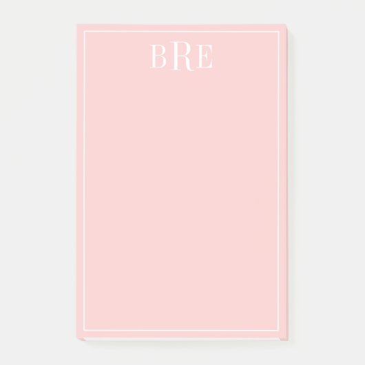Eerste letters perzik post-it® notes (Voorkant)
