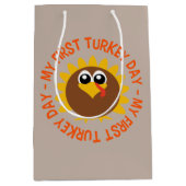 Eerste leuke Thanksgiving feestdag Medium Cadeauzakje (Voorkant)