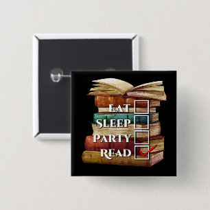 Eerste lezing vierkante button 5,1 cm