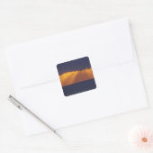 Eerste licht boven de Tasmanzee, Australië Vierkante Sticker (Envelop)
