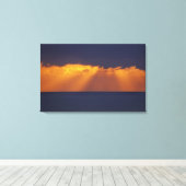 Eerste licht boven Tasmanzee, Australië Canvas Afdruk (Insitu (Houten vloer))