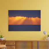 Eerste licht boven Tasmanzee, Australië Canvas Afdruk (Insitu (Woonkamer))