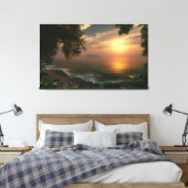 Eerste licht canvas afdruk (Insitu (Slaapkamer))