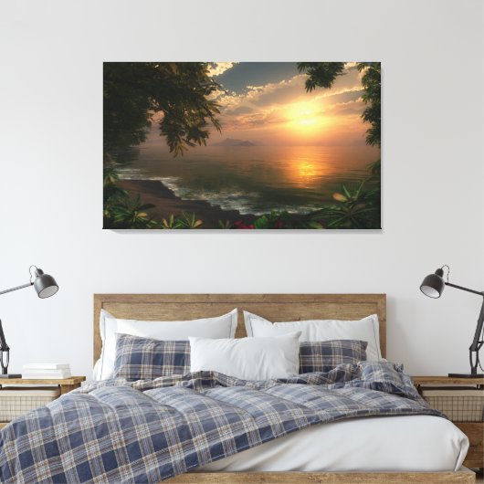 Eerste licht canvas afdruk (Insitu (Slaapkamer))