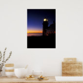 Eerste licht op Quoddy Head-vuurtoren Poster (Keuken)