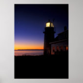 Eerste licht op Quoddy Head-vuurtoren Poster (Voorkant)