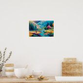 Eerste Licht van Eden Poster (Keuken)