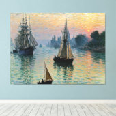 Eerste lichte zeilexpeditie canvas afdruk (Insitu (Houten vloer))